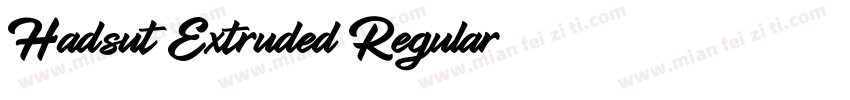 Hadsut Extruded Regular字体转换